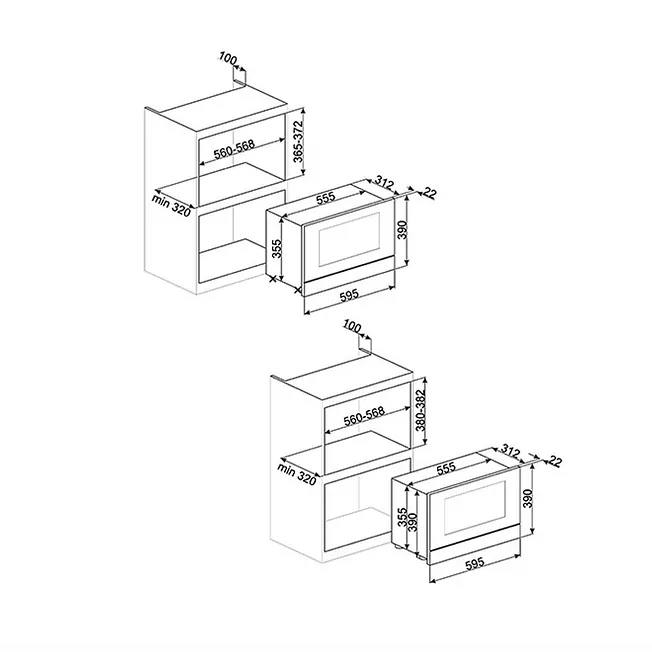 MICROONDAS SMEG MP6322X