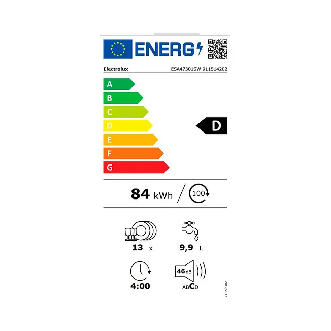 LAVAVAJILLAS ELECTROLUX ESA47301SW