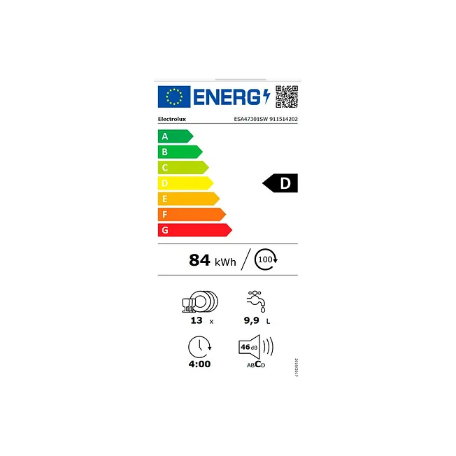 LAVAVAJILLAS ELECTROLUX ESA47301SW