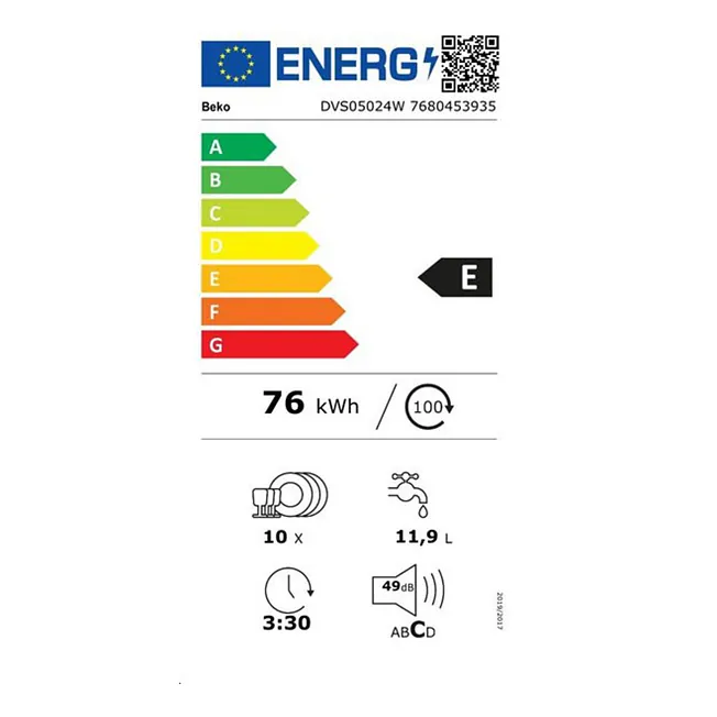 LAVAVAJILLAS BEKO DVS05024W