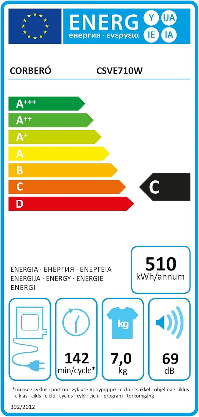 SECADORA CORBERÓ CSVE710W