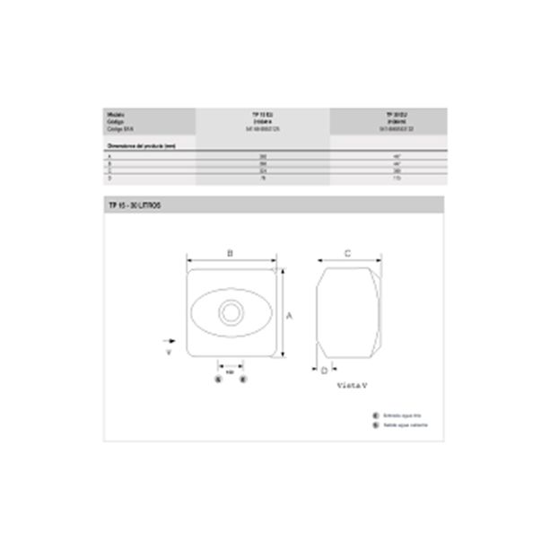 TERMO ELECTRICO FLECK TP30
