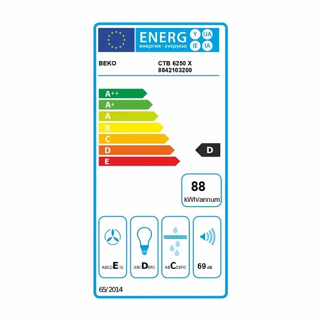 CAMPANA BEKO CTB6250X