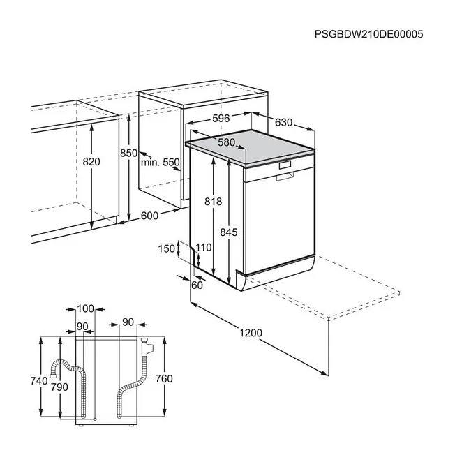 LAVAVAJILLAS ZANUSSI ZDF26004WA