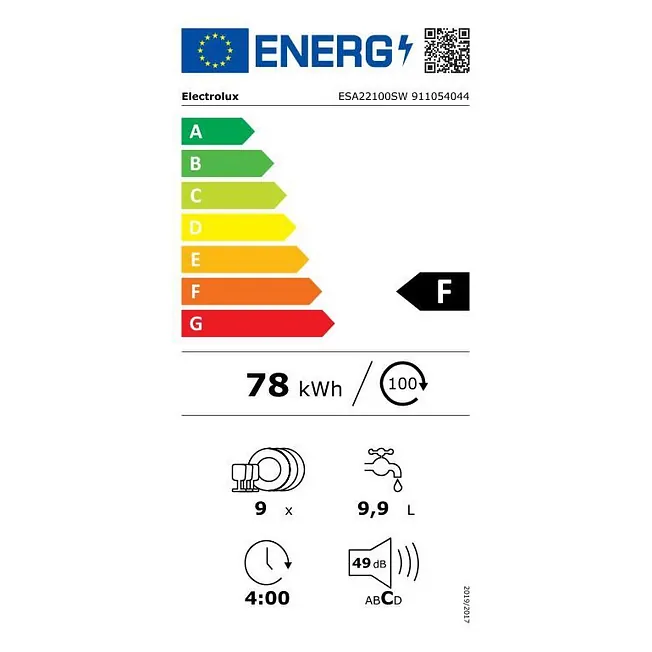 LAVAVAJILLAS ELECTROLUX ESA22100SW