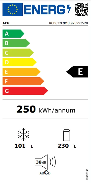 FRIGORÍFICO AEG RCB632E9MU