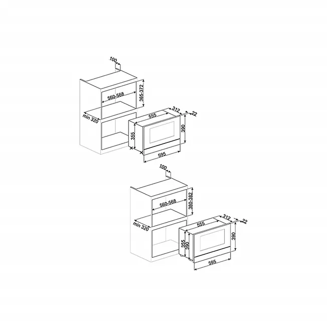 MICROONDAS SMEG MP6322X