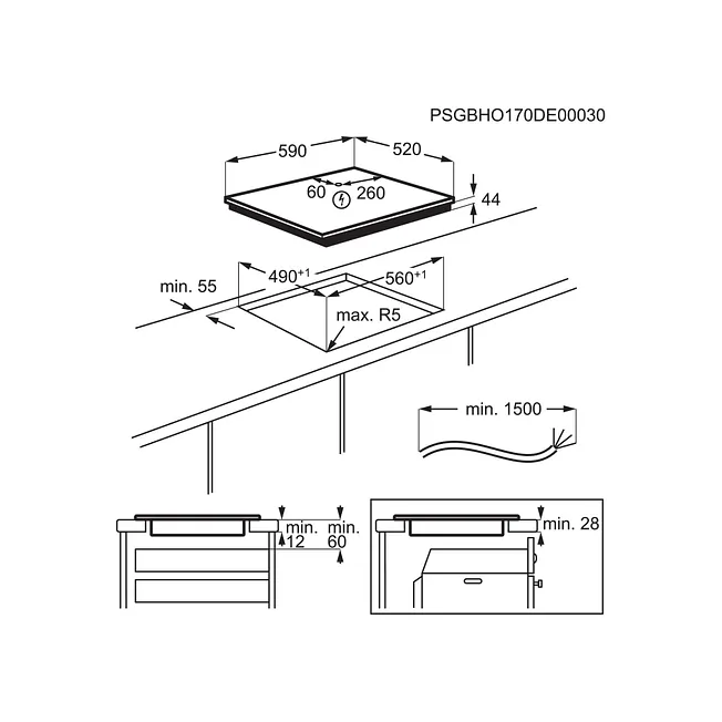 VITROCERAMICA DE INDUCCION ELECTROLUX LIT6043